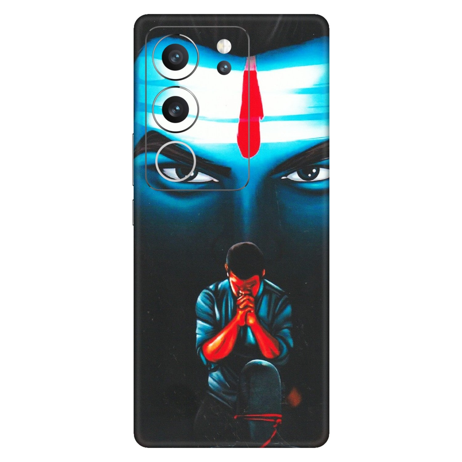 VIVO Z/V/X/T/U/S Series Phone Skins (All Models) - Mahakal Bhakt - Matte Finish (M-112) Vivo V29 (5G)
