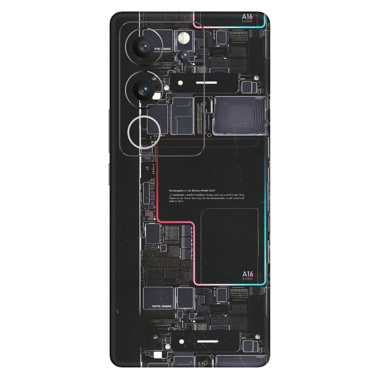 VIVO Z/V/X/T/U/S Series Phone Skins (All Models) - Motherboard Circuit Layout - Matte Finish (M-117) Vivo V29 (5G)