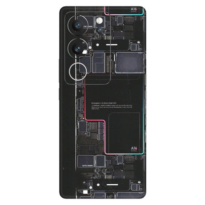 VIVO Z/V/X/T/U/S Series Phone Skins (All Models) - Motherboard Circuit Layout - Matte Finish (M-117) Vivo V29 (5G)
