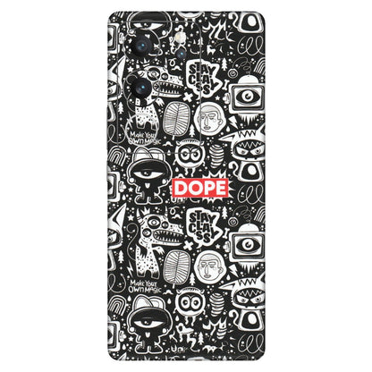 VIVO Z/V/X/T/U/S Series Phone Skins (All Models) - Dope Stay Classy Black Doodles - Matte Finish (M-126) Vivo V29 (5G)