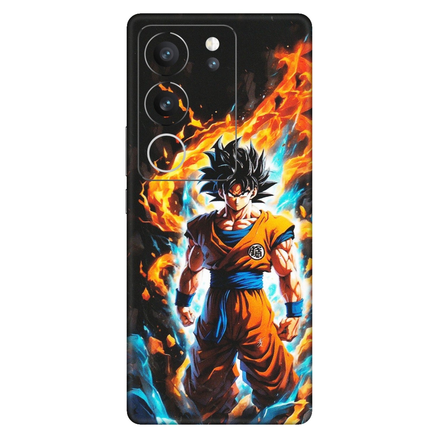 VIVO Z/V/X/T/U/S Series Phone Skins (All Models) - Goku Transformation Anime - Matte Finish (M-159) Vivo V29 (5G)