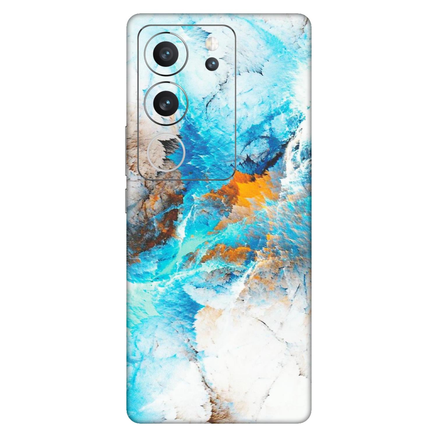 VIVO Z/V/X/T/U/S Series Phone Skins (All Models) - Blue Waves Abstract - Matte Finish (M-19) Vivo V29 (5G)