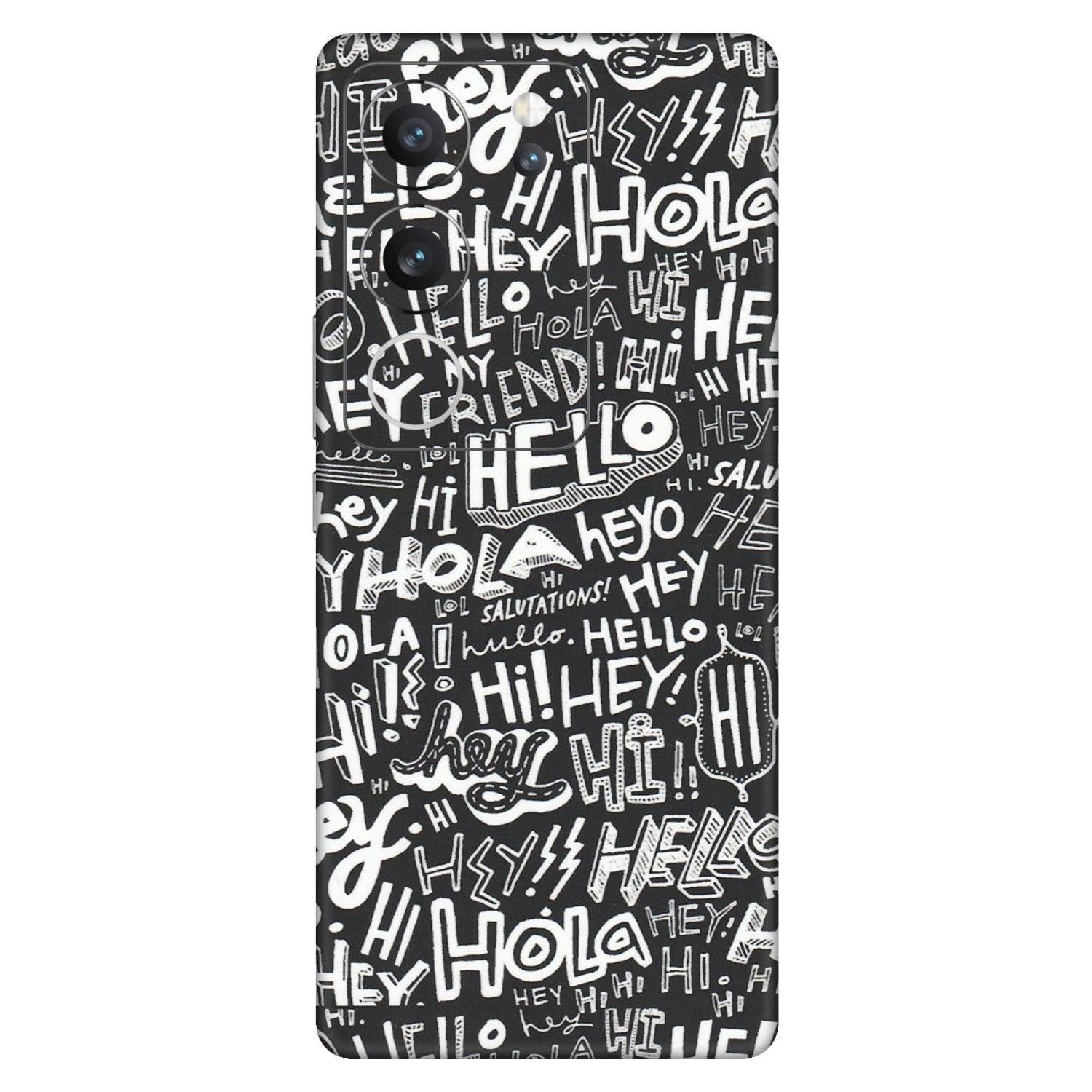 VIVO Z/V/X/T/U/S Series Phone Skins (All Models) - Hi Hello Doodles - Matte Finish (M-25) Vivo V29 (5G)
