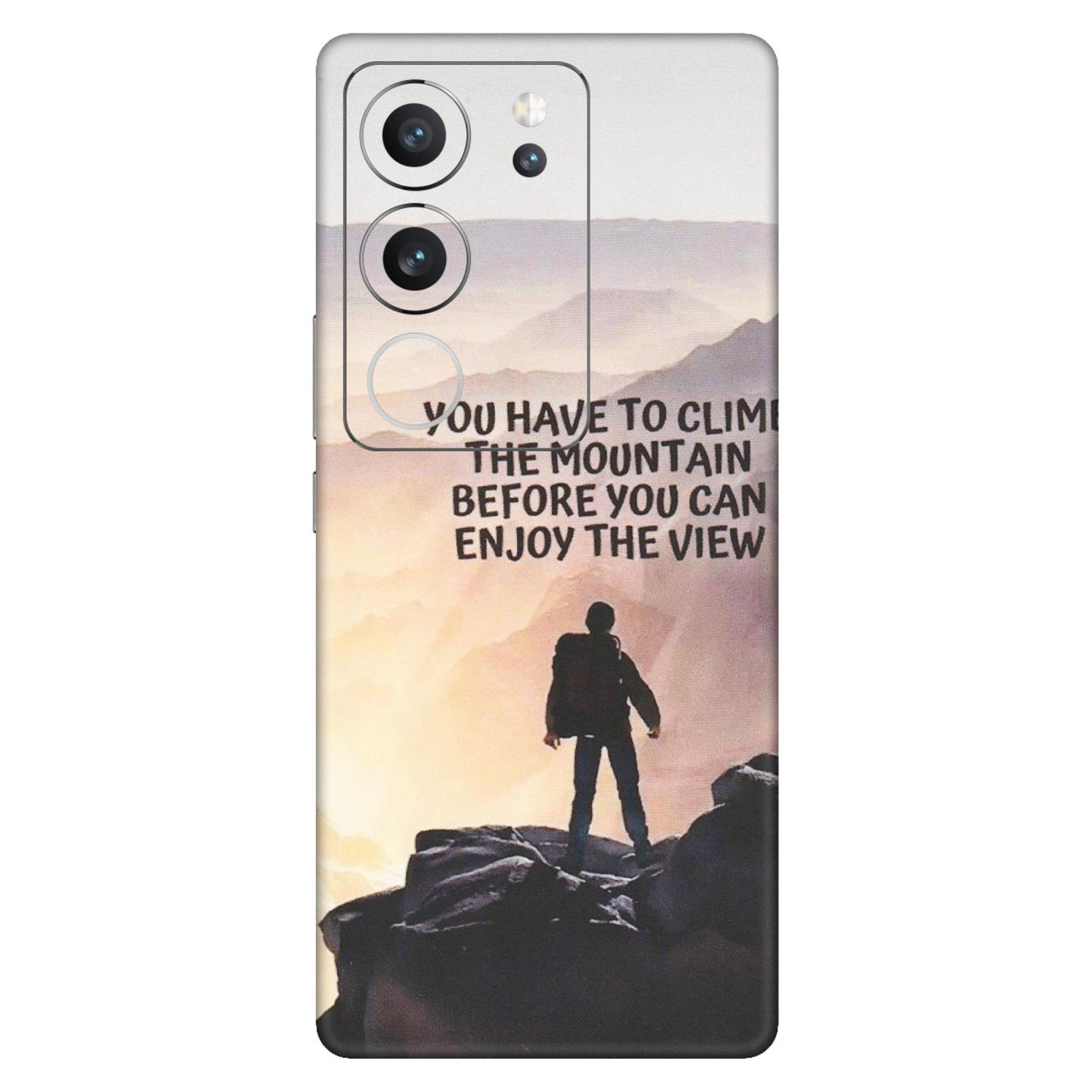 VIVO Z/V/X/T/U/S Series Phone Skins (All Models) - Motivational Hiking Mountain - Matte Finish (M-28) Vivo V29 (5G)