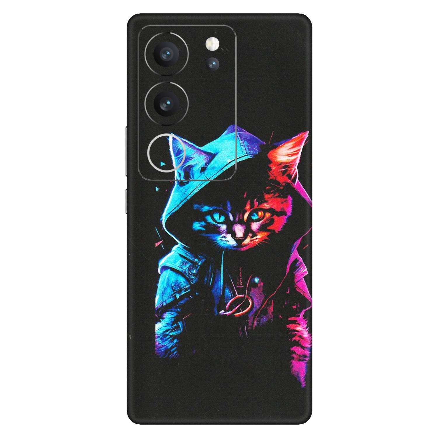 VIVO Z/V/X/T/U/S Series Phone Skins (All Models) - Cyberpunk Cat - Matte Finish (M-45) Vivo V29 (5G)