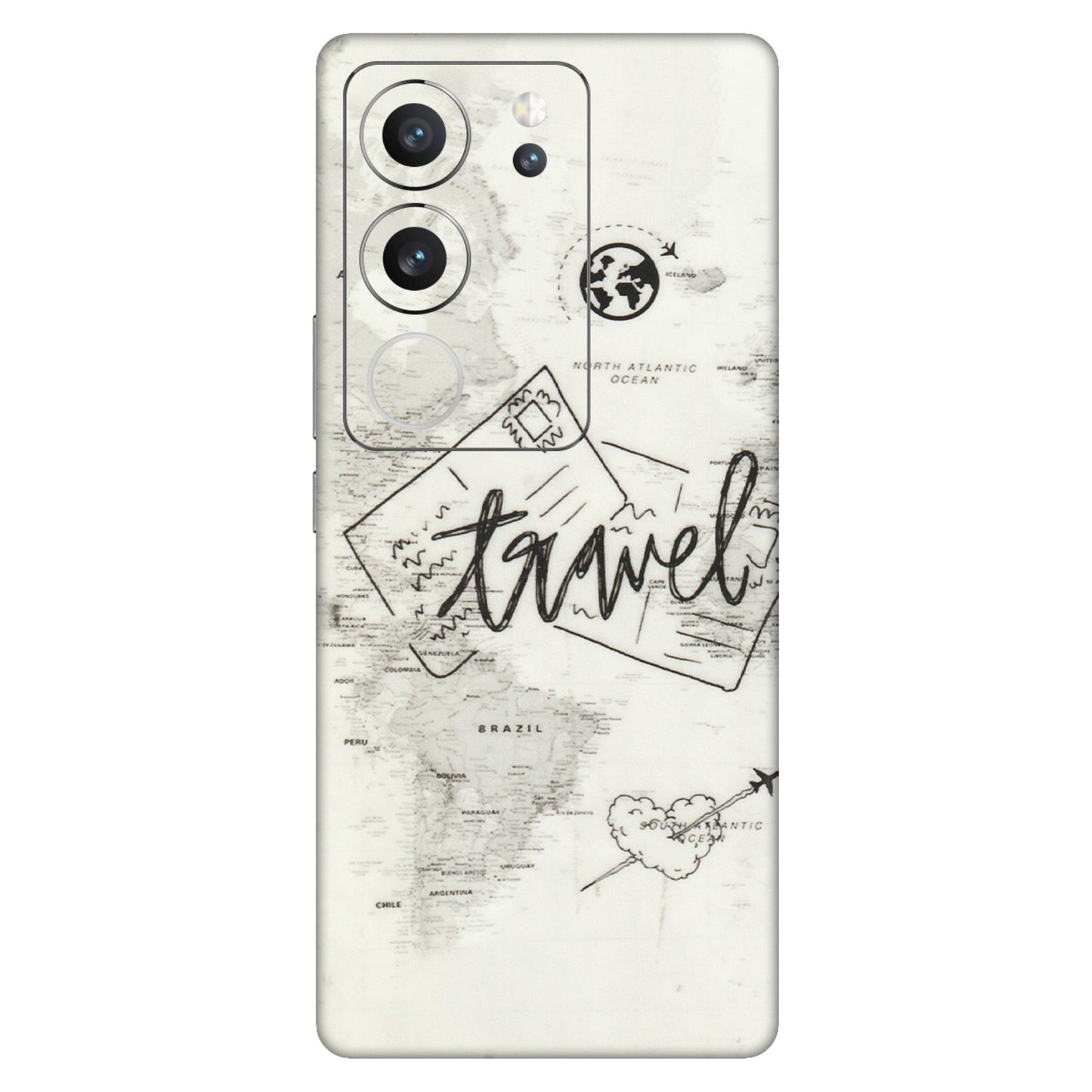 VIVO Z/V/X/T/U/S Series Phone Skins (All Models) - Travel Ticket - Transparent Finish (T-06) Vivo V29 (5G)