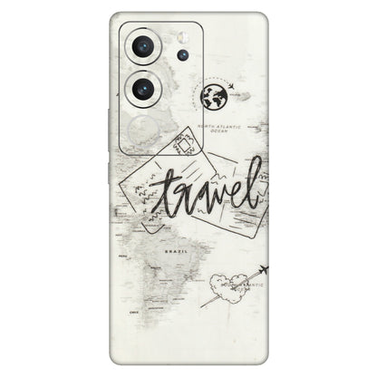 VIVO Z/V/X/T/U/S Series Phone Skins (All Models) - Travel Ticket - Transparent Finish (T-06) Vivo V29 (5G)