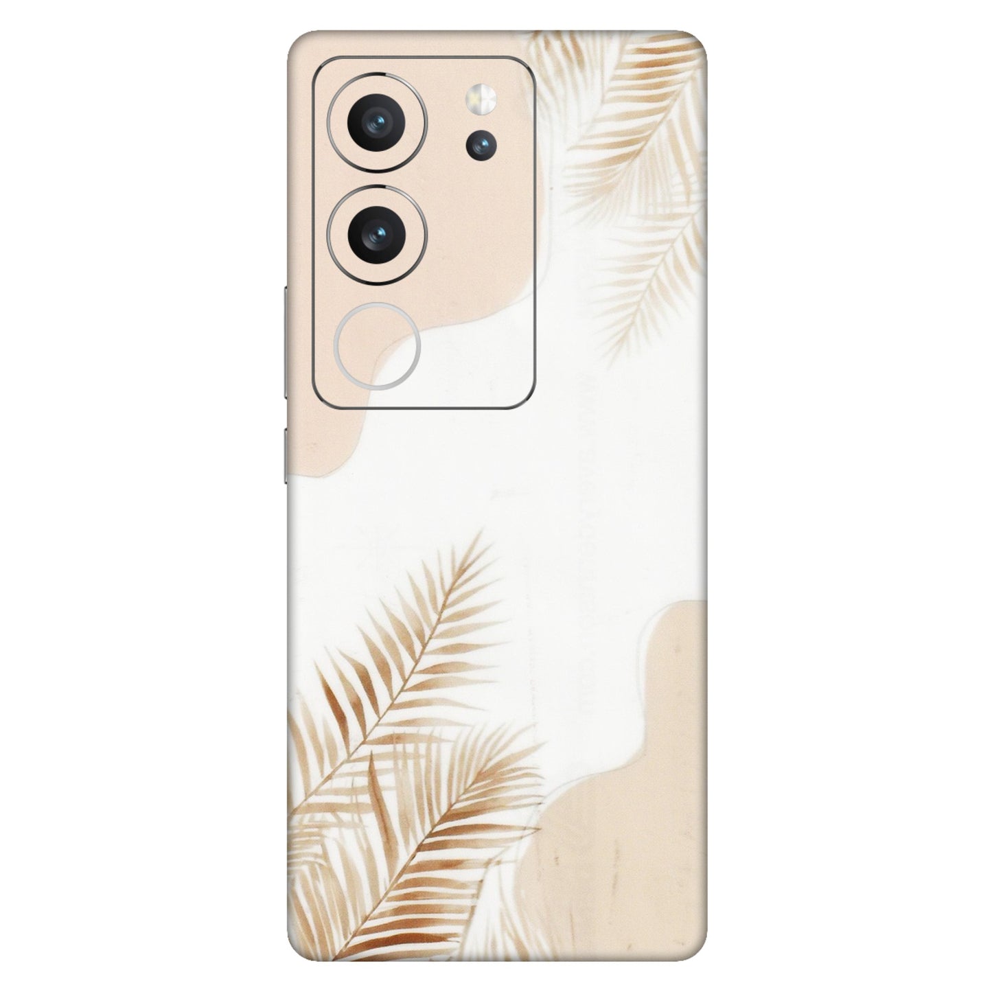 VIVO Z/V/X/T/U/S Series Phone Skins (All Models) - Gold Petals Abstract - Transparent Finish (T-08) Vivo V29 (5G)