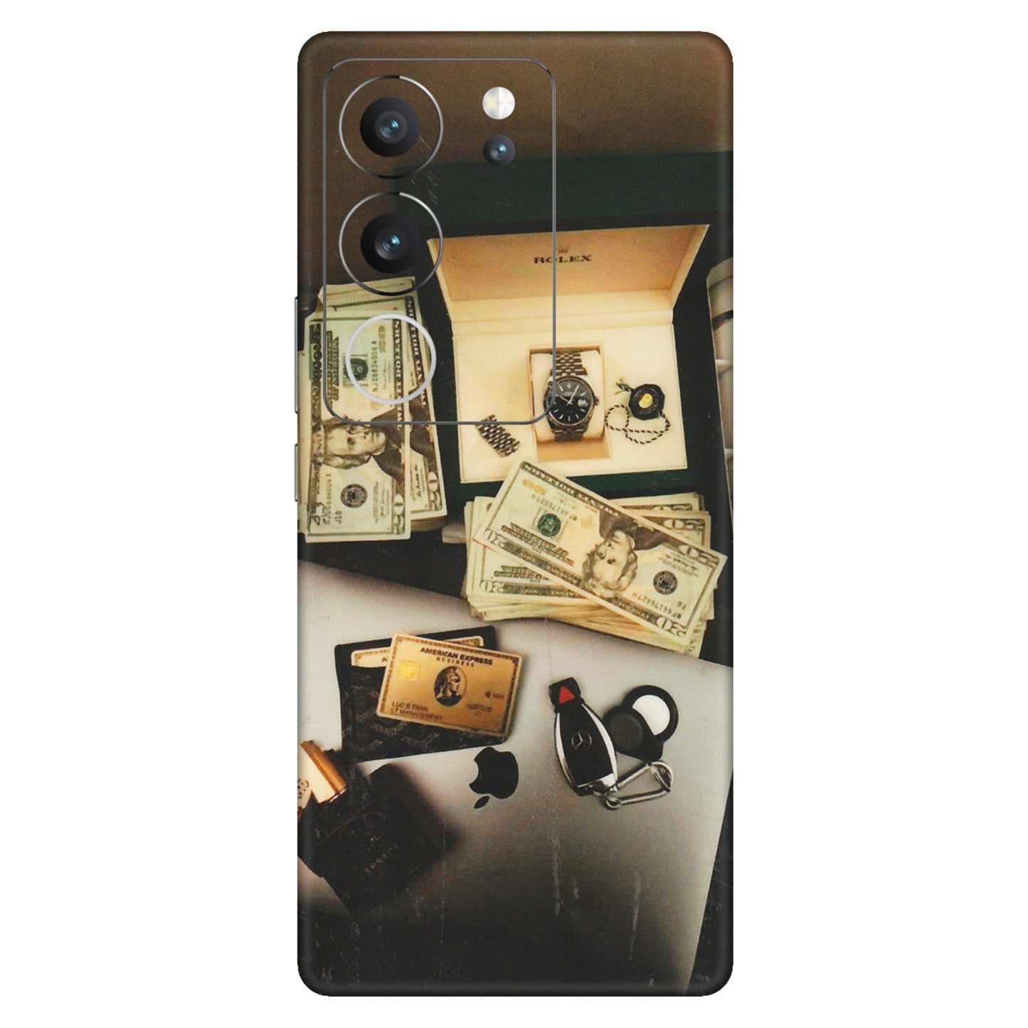 VIVO Z/V/X/T/U/S Series Phone Skins (All Models) - Luxury Lifestyle - Transparent Finish (T-11) Vivo V29 (5G)