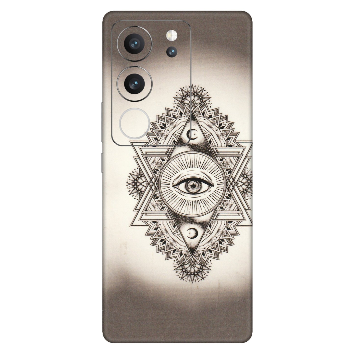 VIVO Z/V/X/T/U/S Series Phone Skins (All Models) - Illuminati Great Eye - Transparent Finish (T-14) Vivo V29 (5G)