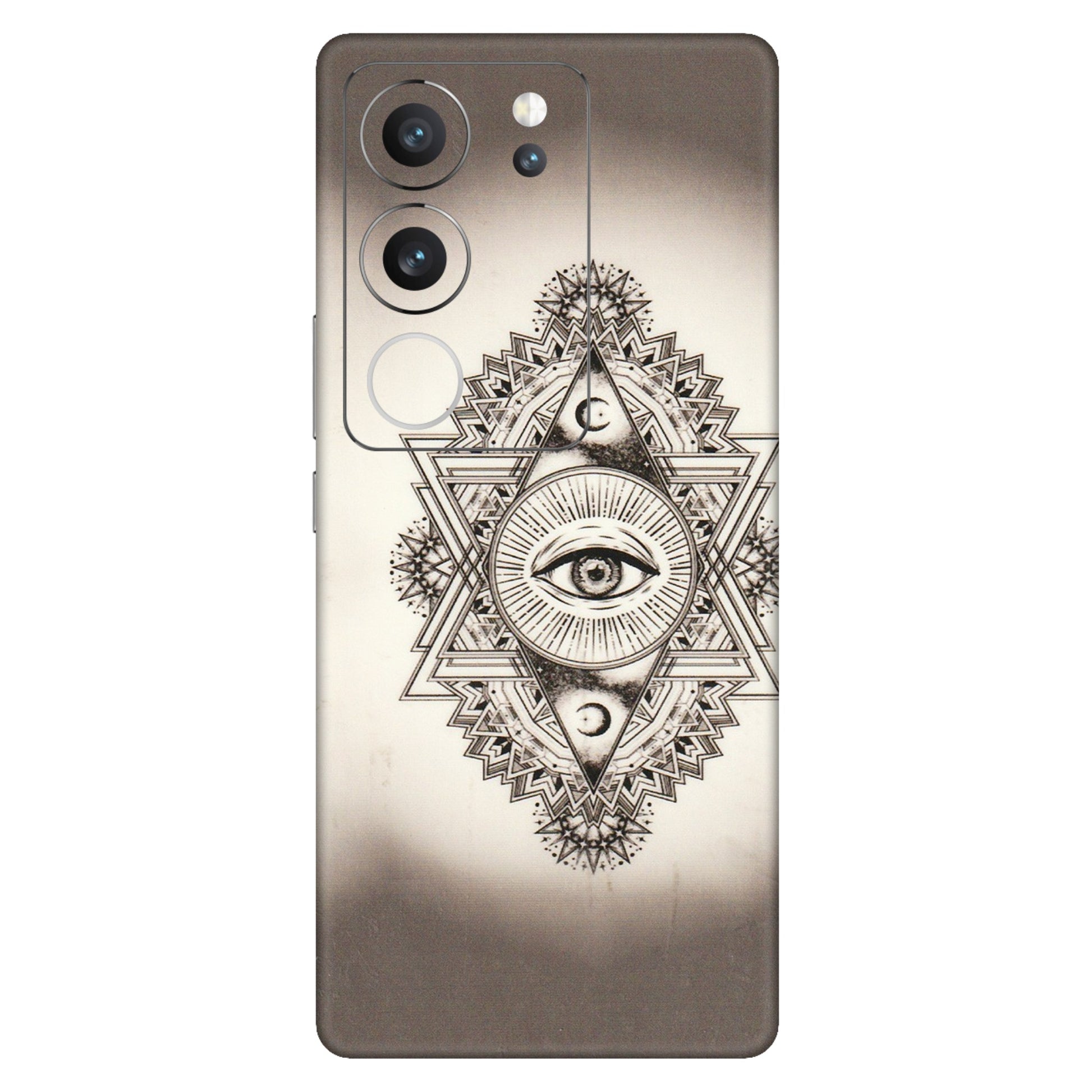 VIVO Z/V/X/T/U/S Series Phone Skins (All Models) - Illuminati Great Eye - Transparent Finish (T-14) Vivo V29 (5G)