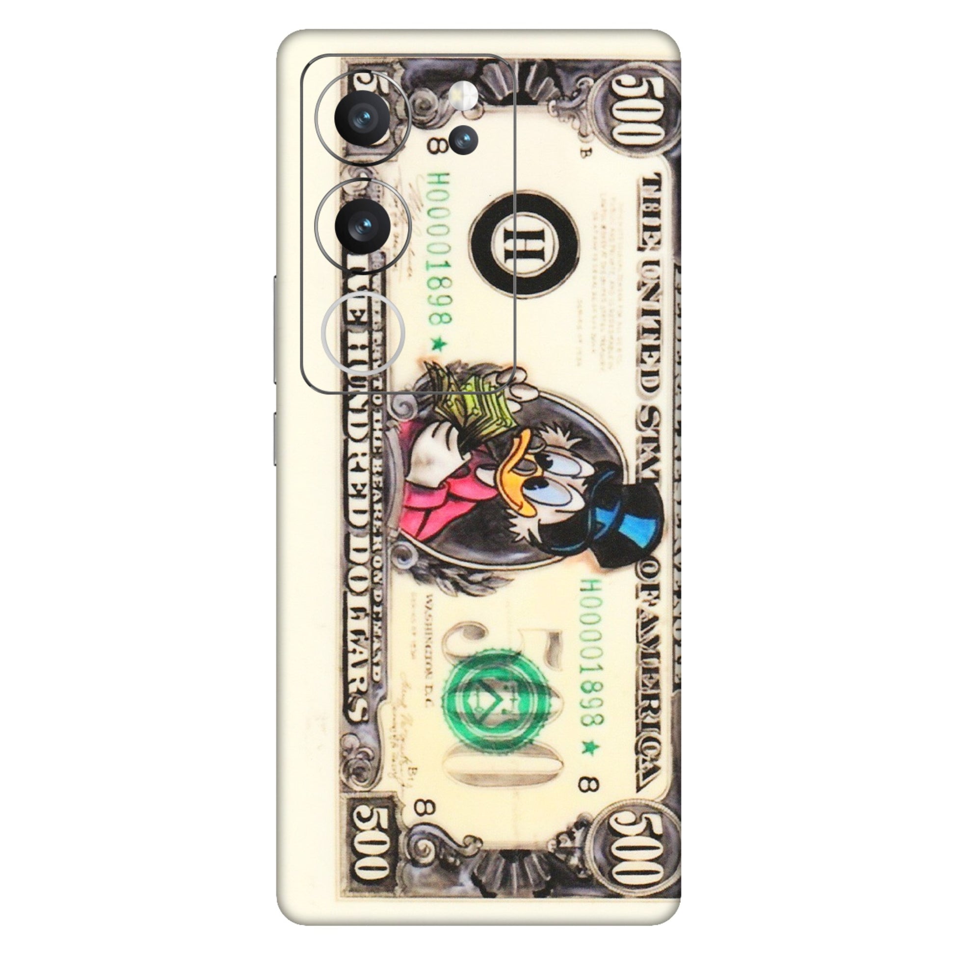 VIVO Z/V/X/T/U/S Series Phone Skins (All Models) - Five Hundred Dollar Duck - Transparent Finish (T-15) Vivo V29 (5G)