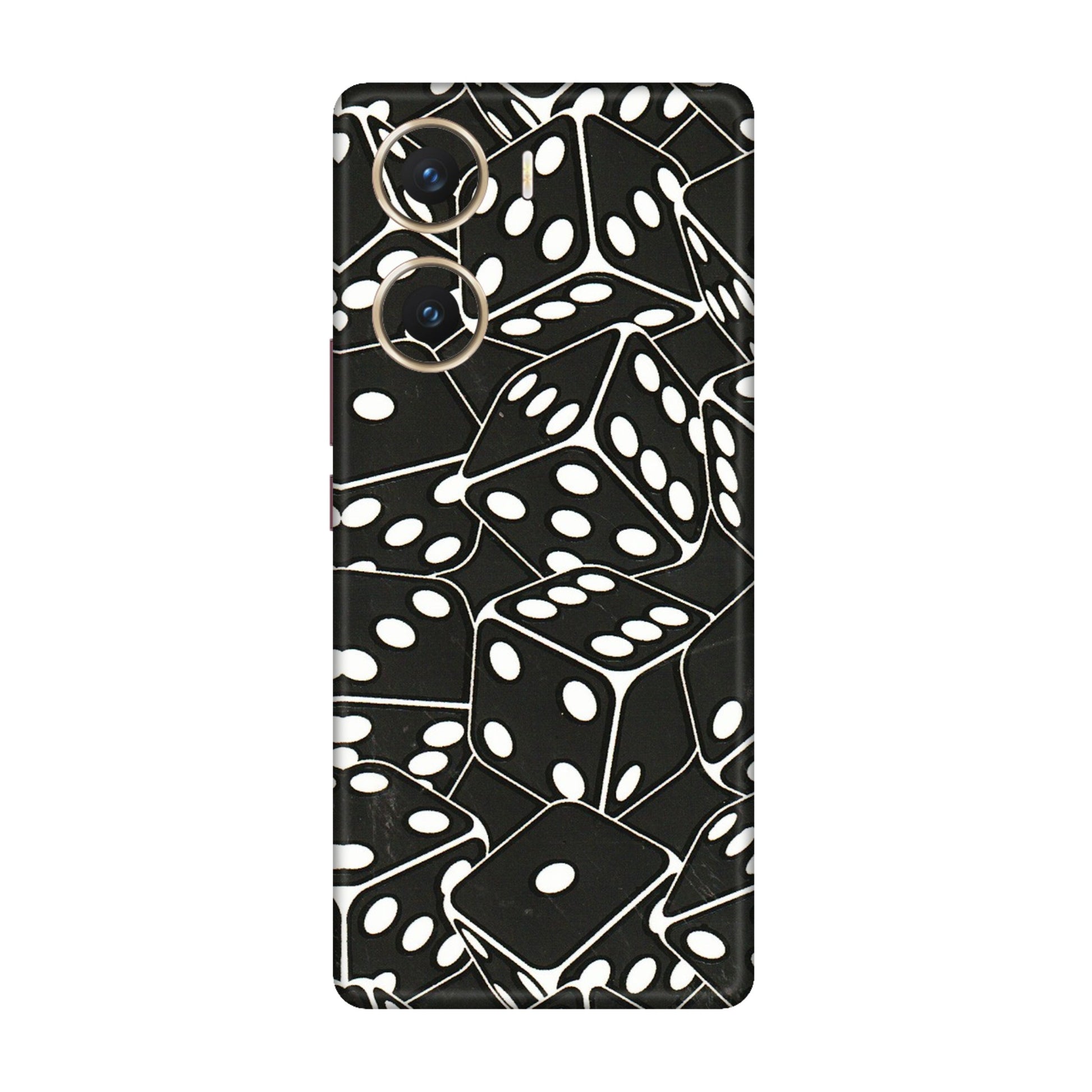 VIVO Z/V/X/T/U/S Series Phone Skins (All Models) - Big Black Dices - 3D Embossed Finish (L-106) Vivo V29e (5G)