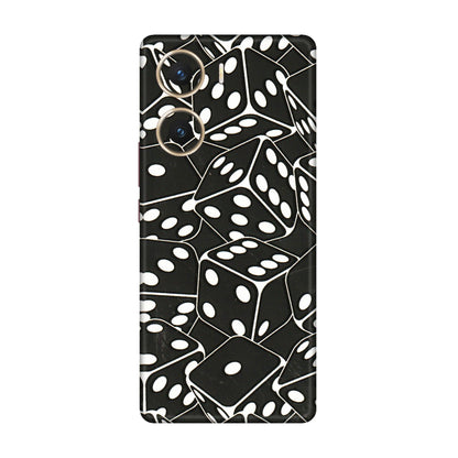 VIVO Z/V/X/T/U/S Series Phone Skins (All Models) - Big Black Dices - 3D Embossed Finish (L-106) Vivo V29e (5G)