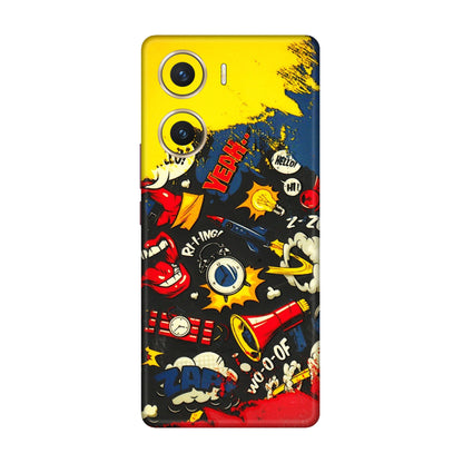 VIVO Z/V/X/T/U/S Series Phone Skins (All Models) - Pacific Doodle Art - 3D Embossed Finish (L-120) Vivo V29e (5G)