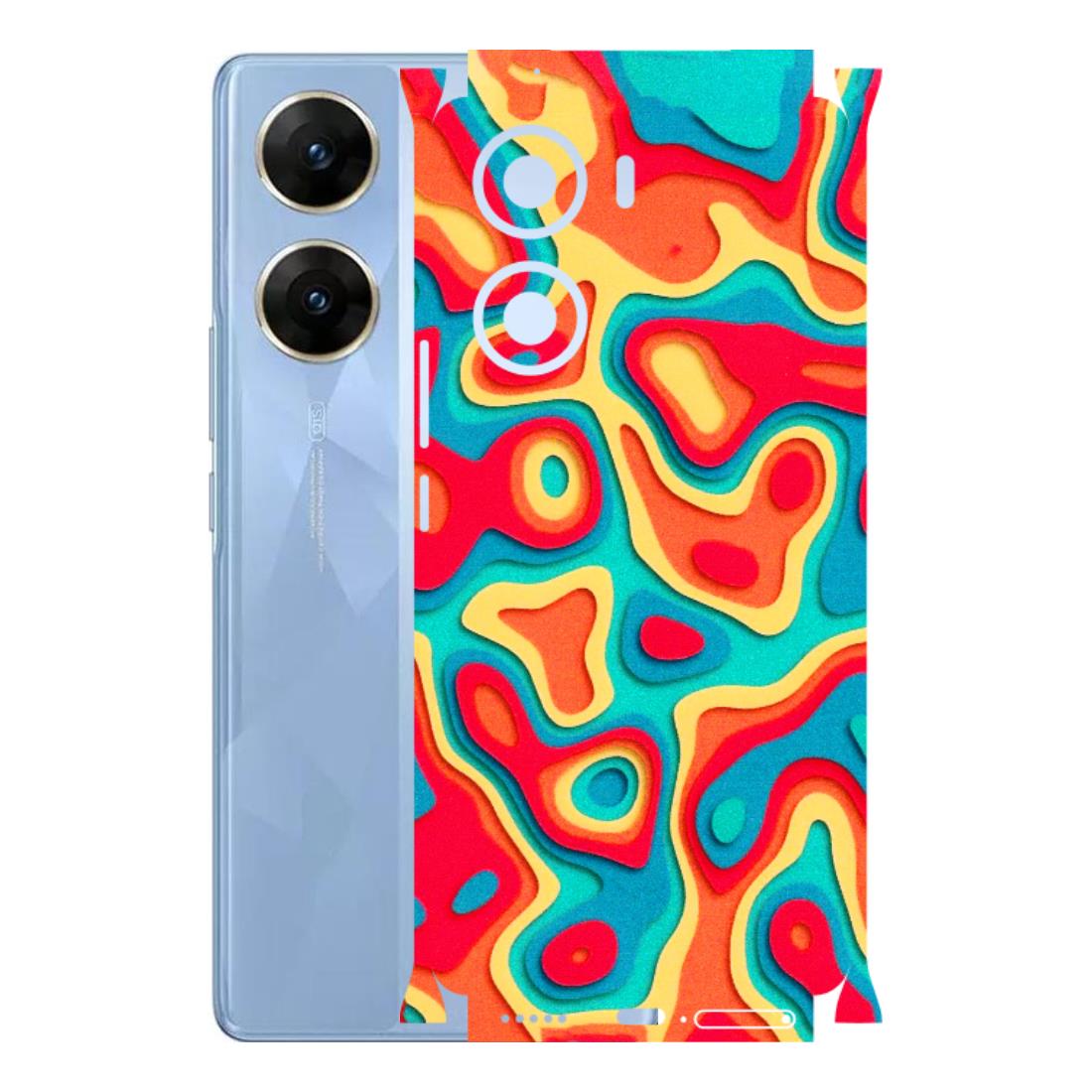 VIVO Z/V/X/T/U/S Series Phone Skins (All Models) - Abstract Swirl - 3D Embossed Finish (L-150) Vivo V29e (5G)
