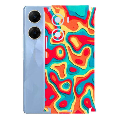 VIVO Z/V/X/T/U/S Series Phone Skins (All Models) - Abstract Swirl - 3D Embossed Finish (L-150) Vivo V29e (5G)