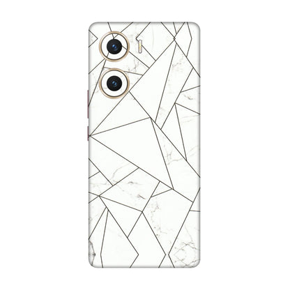 VIVO Z/V/X/T/U/S Series Phone Skins (All Models) - Luxury White Marble Effect - 3D Embossed Finish (L-168) Vivo V29e (5G)