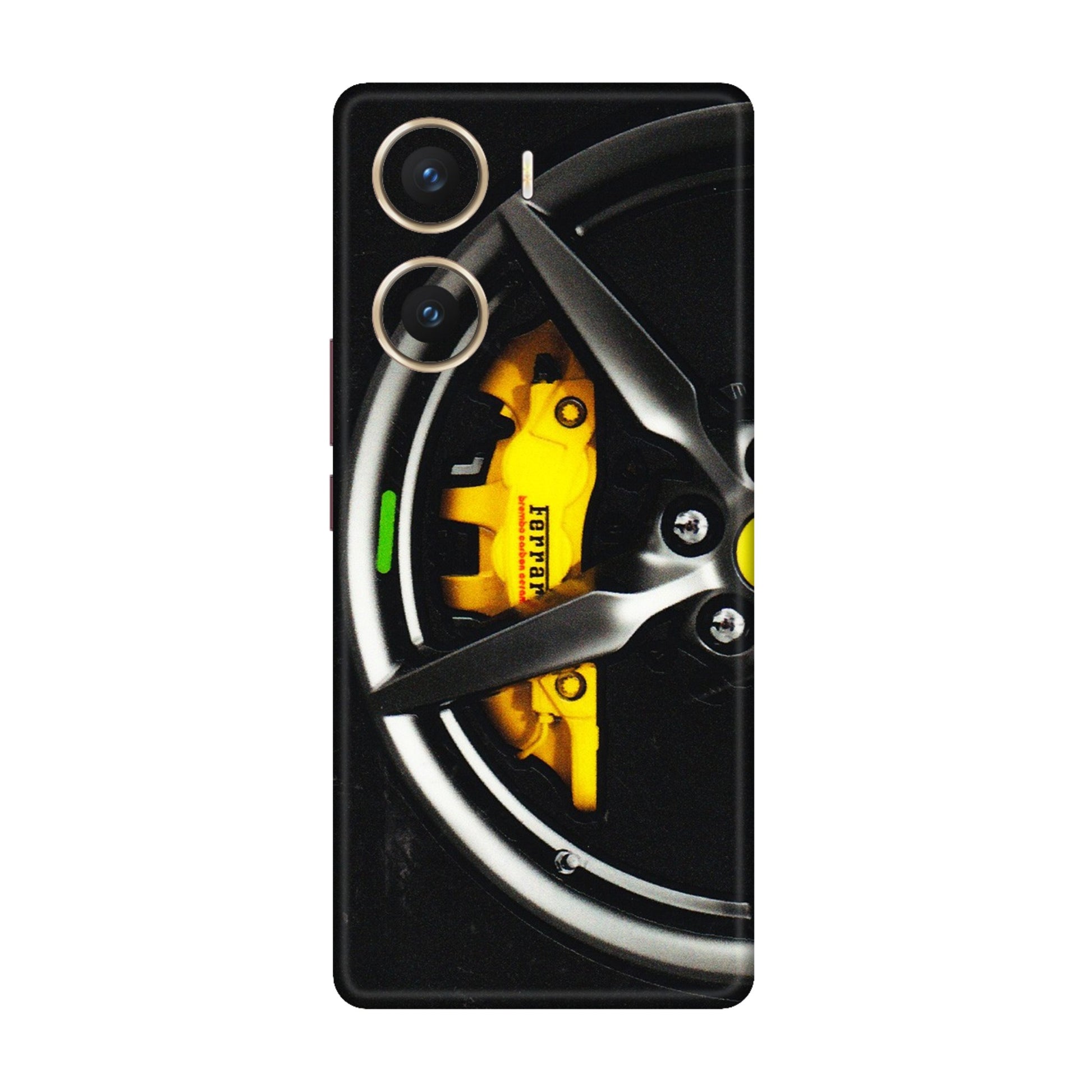VIVO Z/V/X/T/U/S Series Phone Skins (All Models) - Ferrari Wheel Alloy - 3D Embossed Finish (L-173) Vivo V29e (5G)