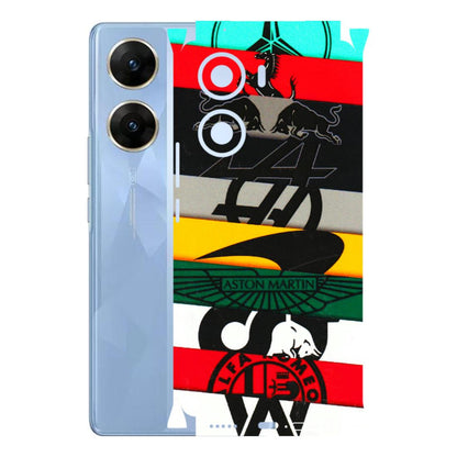 VIVO Z/V/X/T/U/S Series Phone Skins (All Models) - Multi Designer Brands - 3D Embossed Finish (L-187) Vivo V29e (5G)