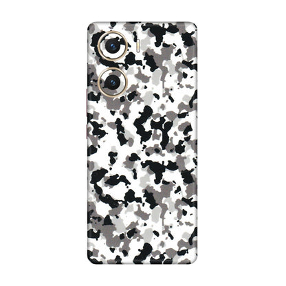 VIVO Z/V/X/T/U/S Series Phone Skins (All Models) - White Black Camouflage - 3D Embossed Finish (L-18) Vivo V29e (5G)