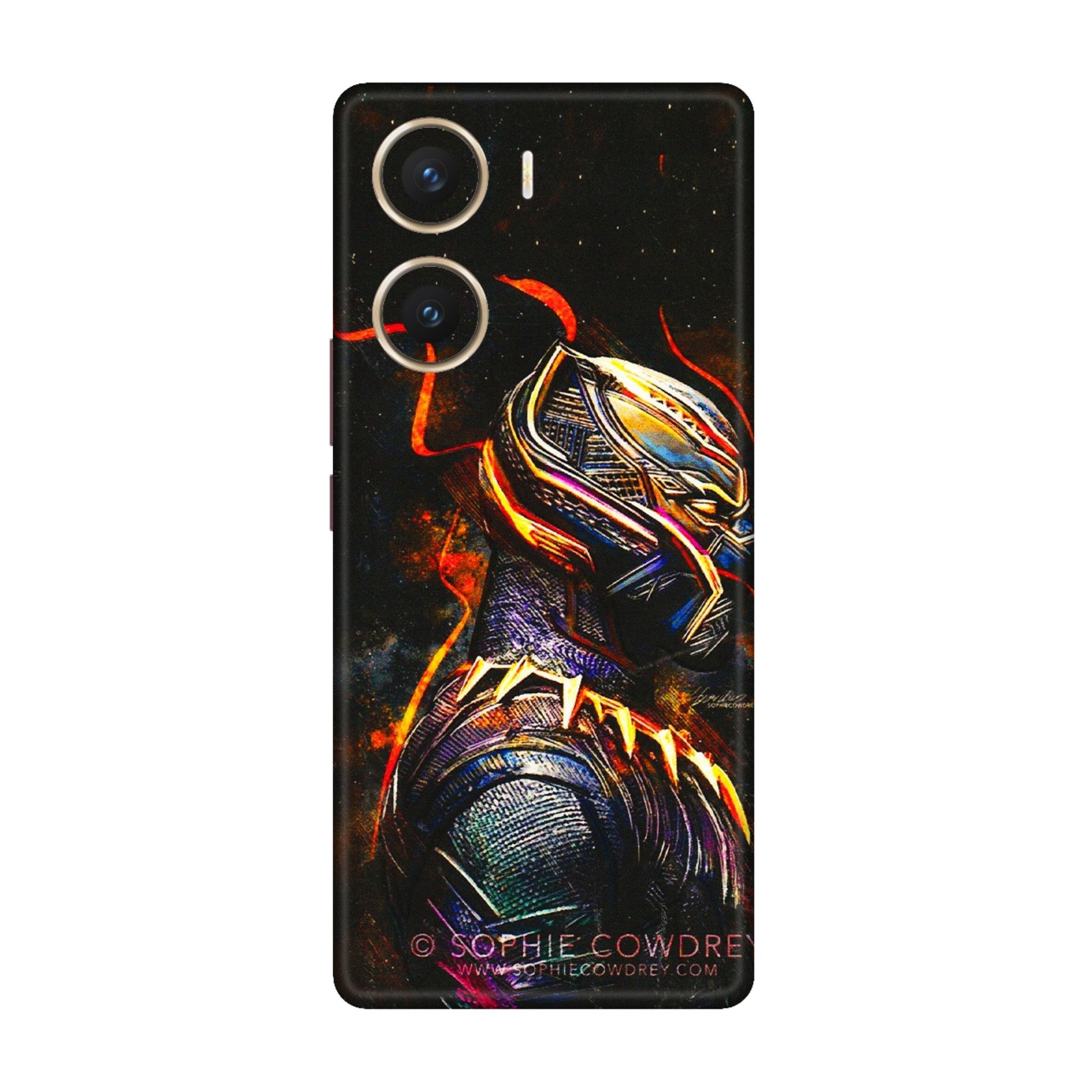VIVO Z/V/X/T/U/S Series Phone Skins (All Models) - Black Panther - 3D Embossed Finish (L-190) Vivo V29e (5G)