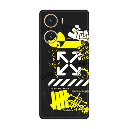 VIVO Z/V/X/T/U/S Series Phone Skins (All Models) - Anti Social Graffiti - 3D Embossed Finish (L-198) Vivo V29e (5G)