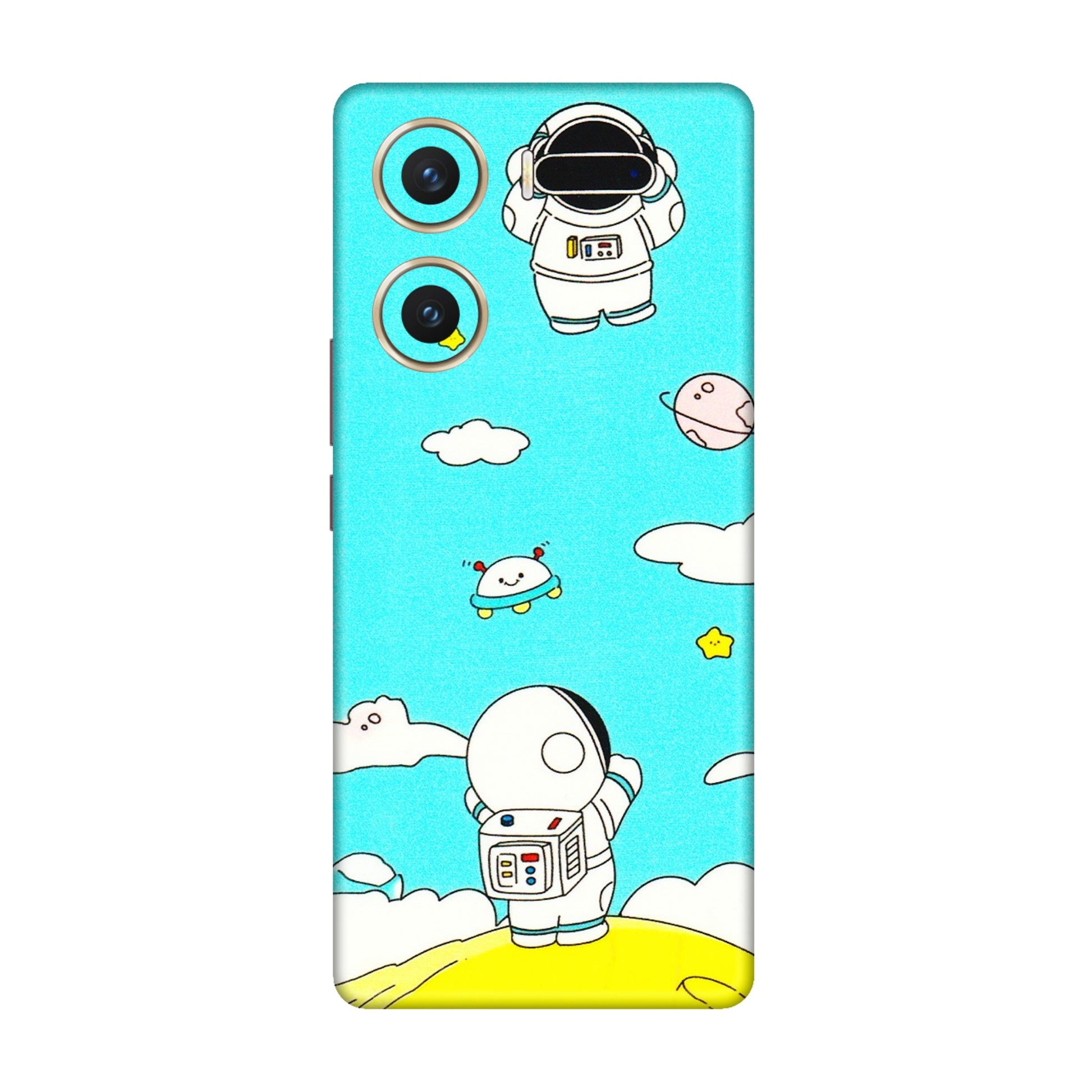 VIVO Z/V/X/T/U/S Series Phone Skins (All Models) - Blue Skies Astro Float - 3D Embossed Finish (L-230) Vivo V29e (5G)