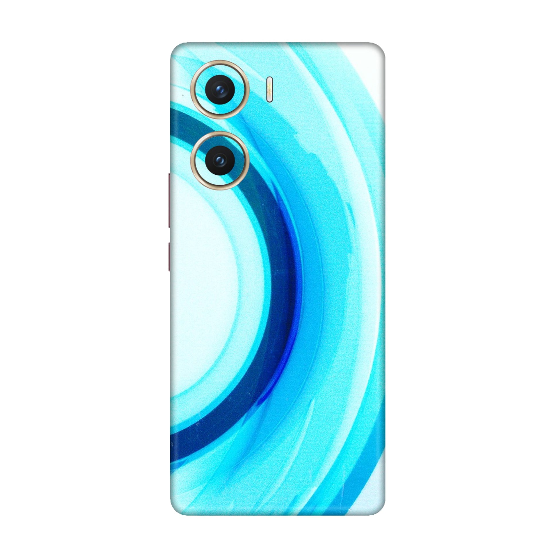 VIVO Z/V/X/T/U/S Series Phone Skins (All Models) - The Blue Curve - 3D Embossed Finish (L-244) Vivo V29e (5G)