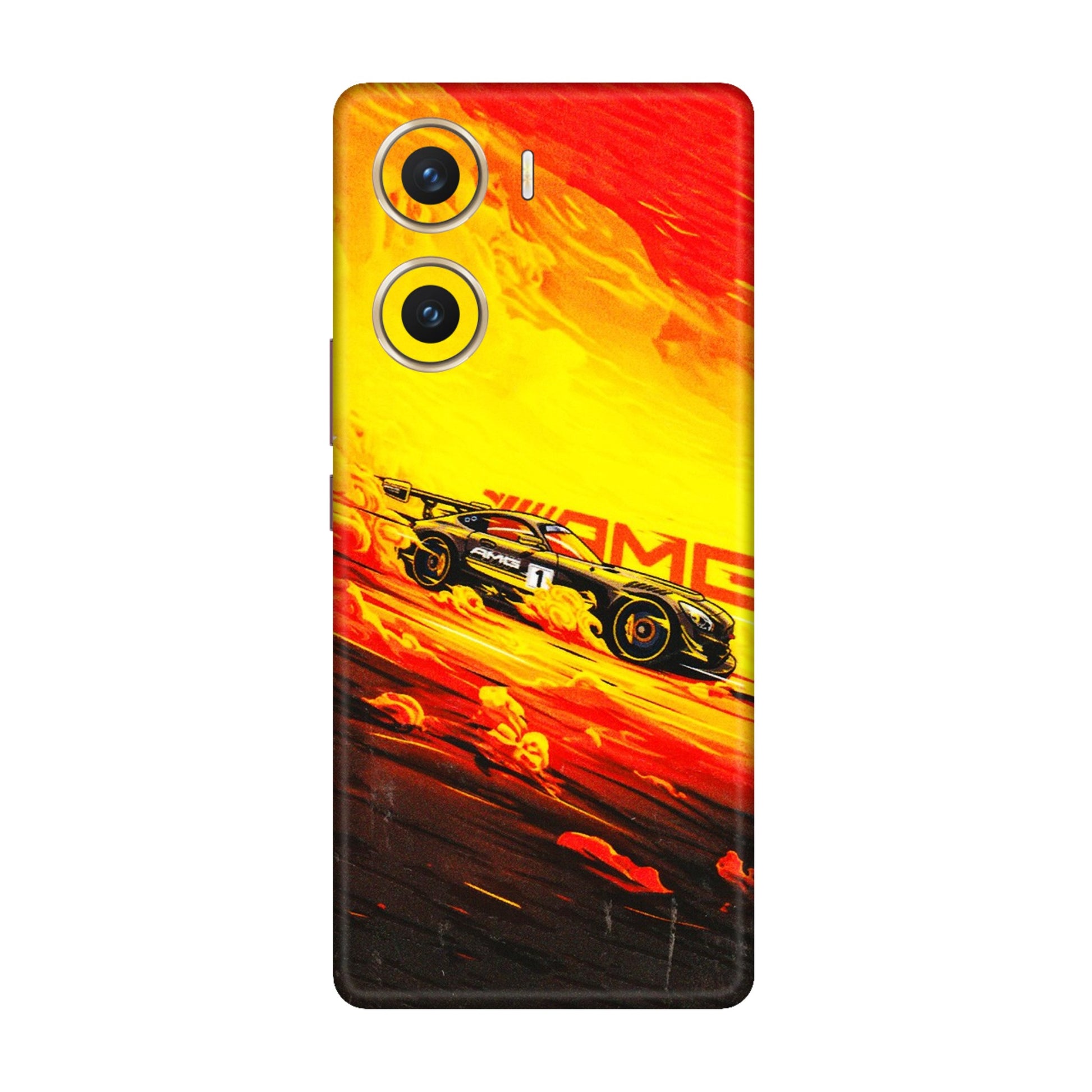 VIVO Z/V/X/T/U/S Series Phone Skins (All Models) - AMG Car Speed Cover - 3D Embossed Finish (L-256) Vivo V29e (5G)