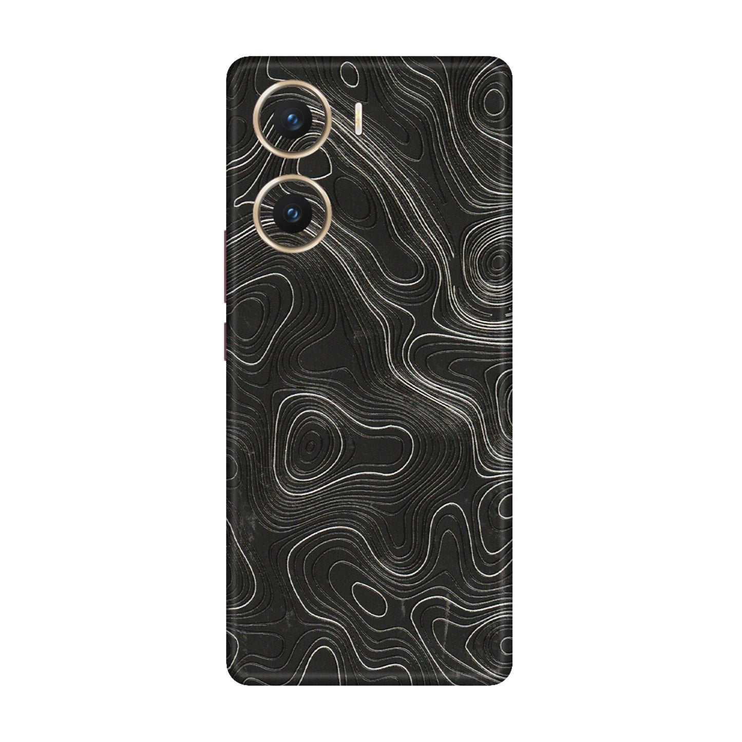 VIVO Z/V/X/T/U/S Series Phone Skins (All Models) - Abstract White Line Map - 3D Embossed Finish (L-269) Vivo V29e (5G)
