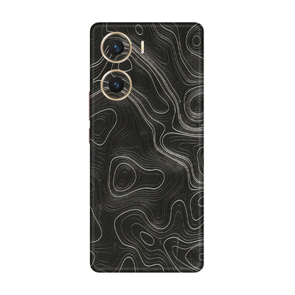 VIVO Z/V/X/T/U/S Series Phone Skins (All Models) - Abstract White Line Map - 3D Embossed Finish (L-269) Vivo V29e (5G)