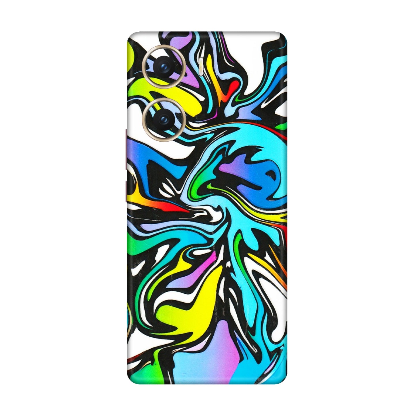 VIVO Z/V/X/T/U/S Series Phone Skins (All Models) - Abstract Colour Paints - 3D Embossed Finish (L-271) Vivo V29e (5G)