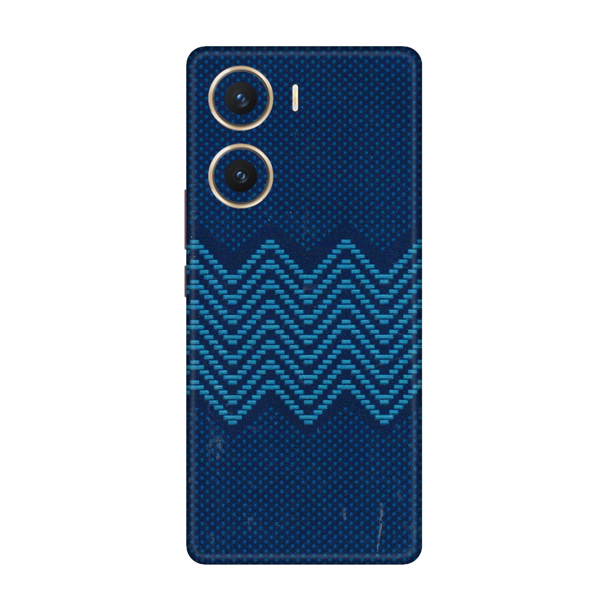 VIVO Z/V/X/T/U/S Series Phone Skins (All Models) - Blue Sober Waves - 3D Embossed Finish (L-306) Vivo V29e (5G)