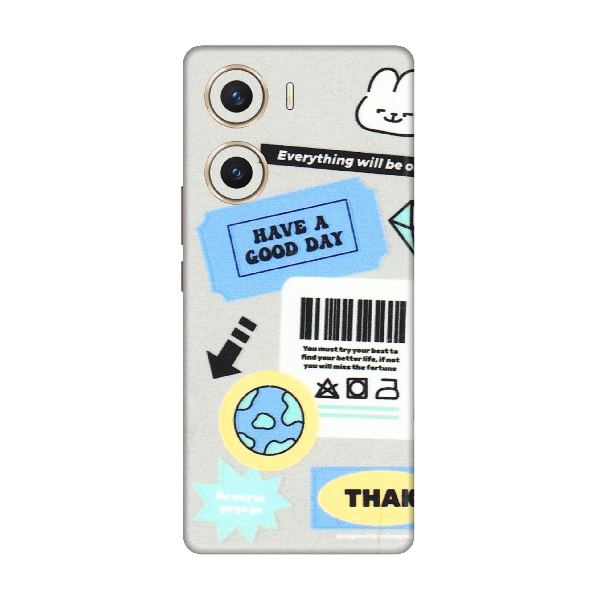 VIVO Z/V/X/T/U/S Series Phone Skins (All Models) - Will Be Okay Design - 3D Embossed Finish (L-316) Vivo V29e (5G)