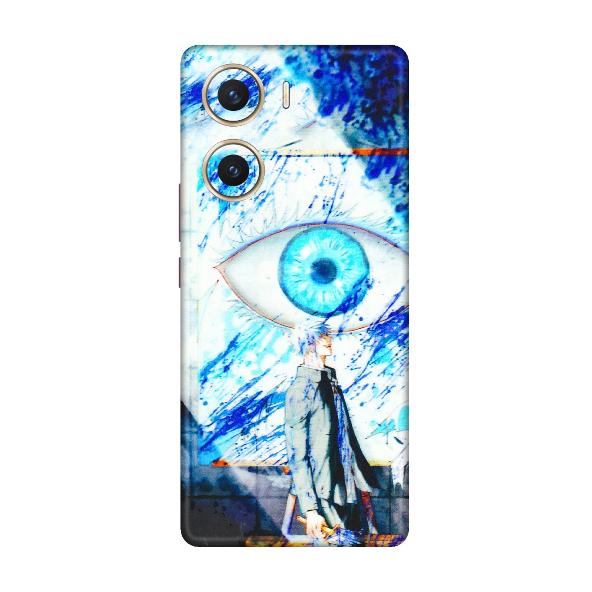 VIVO Z/V/X/T/U/S Series Phone Skins (All Models) - Anime Sea Blue Eye - 3D Embossed Finish (L-318) Vivo V29e (5G)
