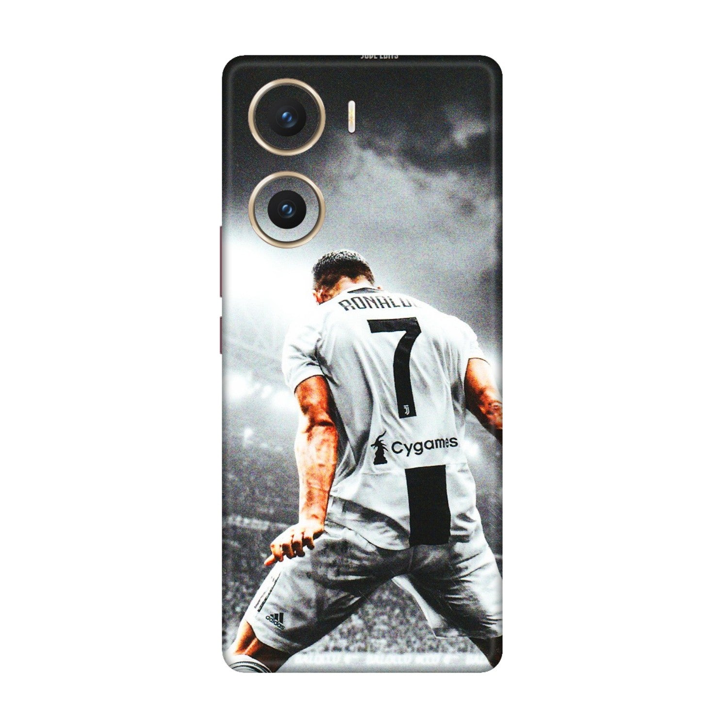 VIVO Z/V/X/T/U/S Series Phone Skins (All Models) - Ronaldo CR7 Crazy - 3D Embossed Finish (L-44) Vivo V29e (5G)