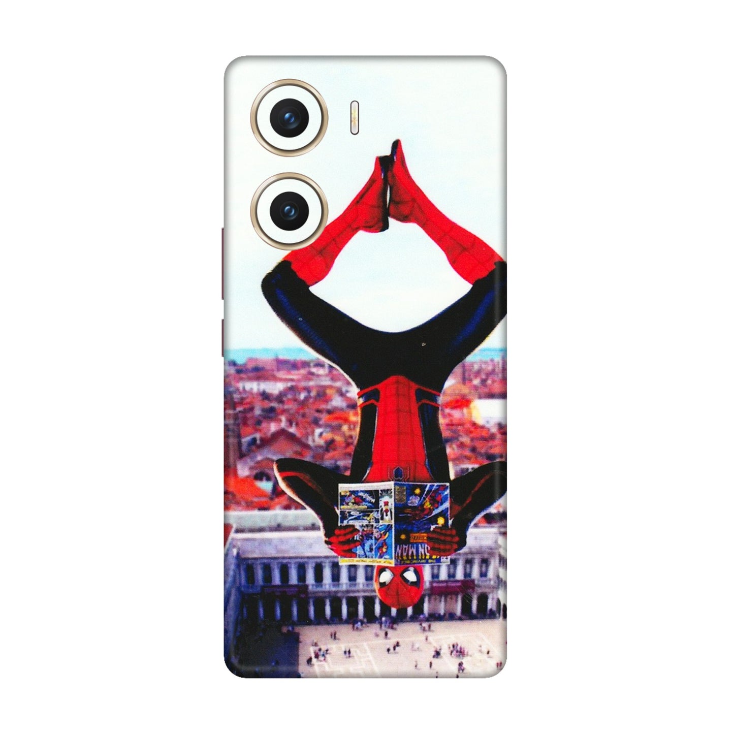 VIVO Z/V/X/T/U/S Series Phone Skins (All Models) - Spiderman Hanging - 3D Embossed Finish (L-53) Vivo V29e (5G)