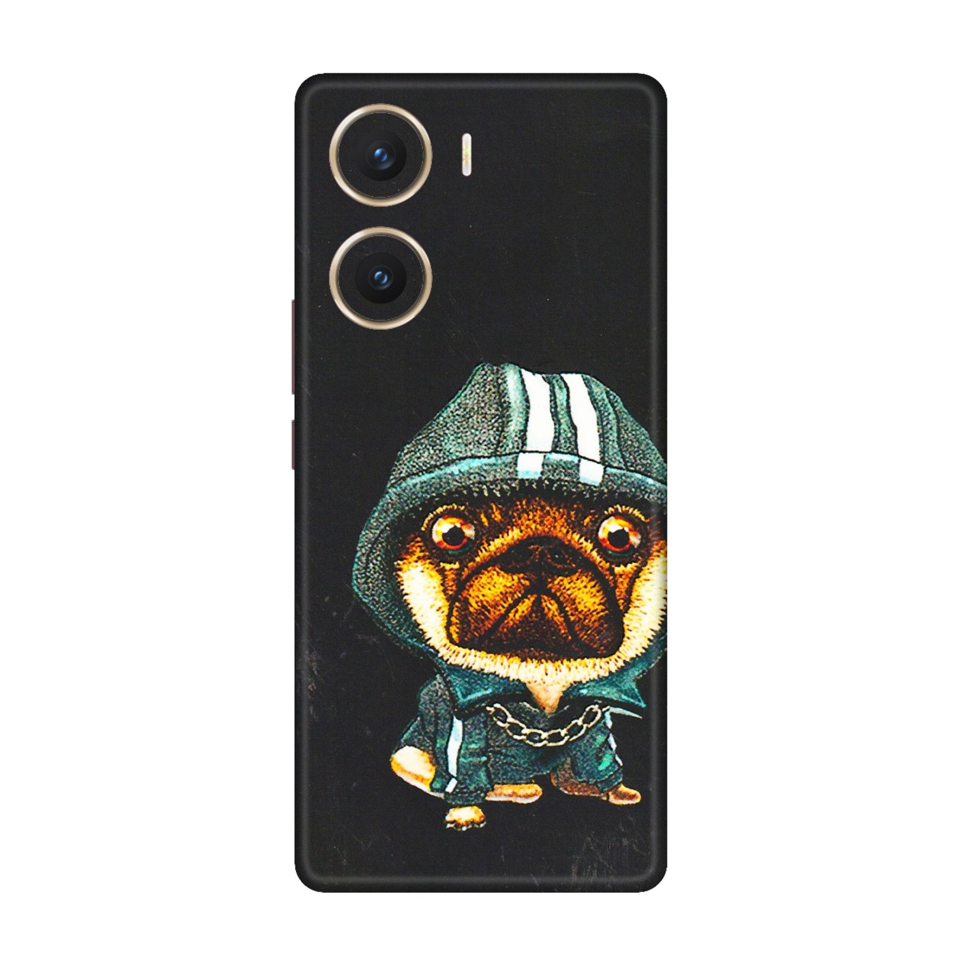 VIVO Z/V/X/T/U/S Series Phone Skins (All Models) - Puppy N Hoodie - 3D Embossed Finish (L-90) Vivo V29e (5G)