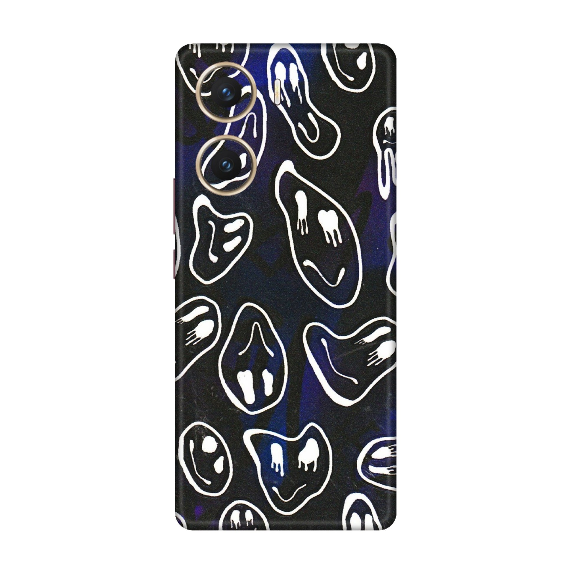 VIVO Z/V/X/T/U/S Series Phone Skins (All Models) - Distorted Smileys - 3D Embossed Finish (L-92) Vivo V29e (5G)