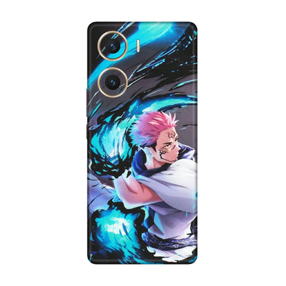 VIVO Z/V/X/T/U/S Series Phone Skins (All Models) - New Jujutsu Kaisen Grey Blue Anime - Matte Finish (M-127) Vivo V29e (5G)