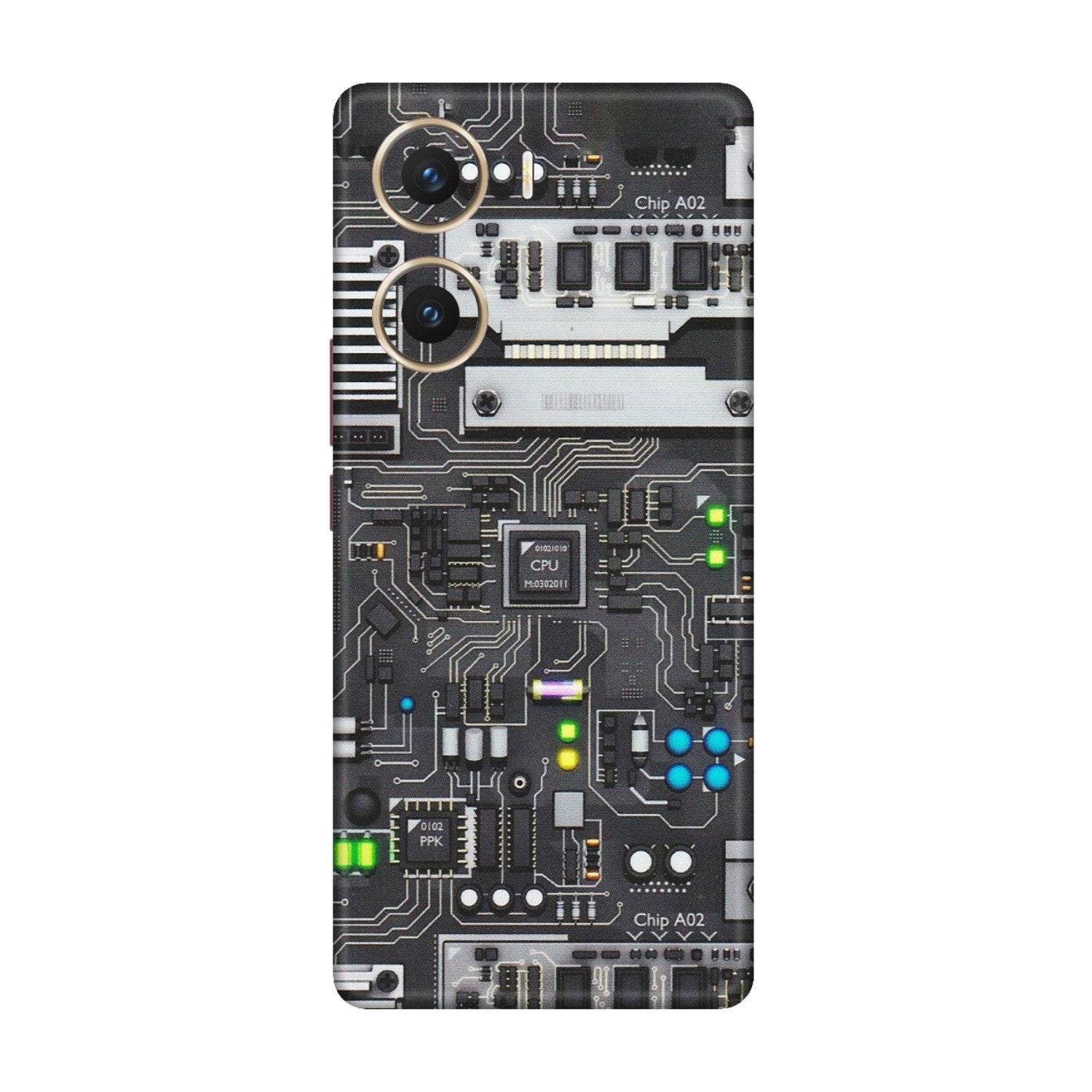 VIVO Z/V/X/T/U/S Series Phone Skins (All Models) - Motherboard Internals - Matte Finish (M-135) Vivo V29e (5G)