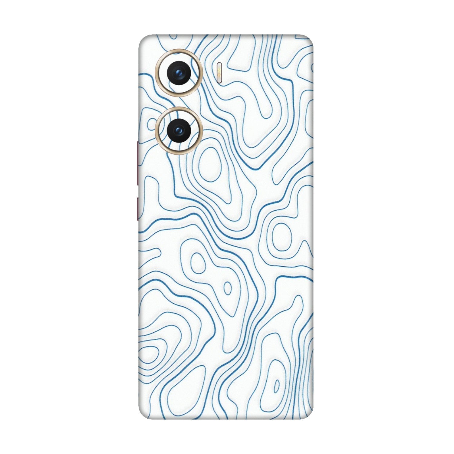VIVO Z/V/X/T/U/S Series Phone Skins (All Models) - Blue And White Swirls - Matte Finish (M-139) Vivo V29e (5G)