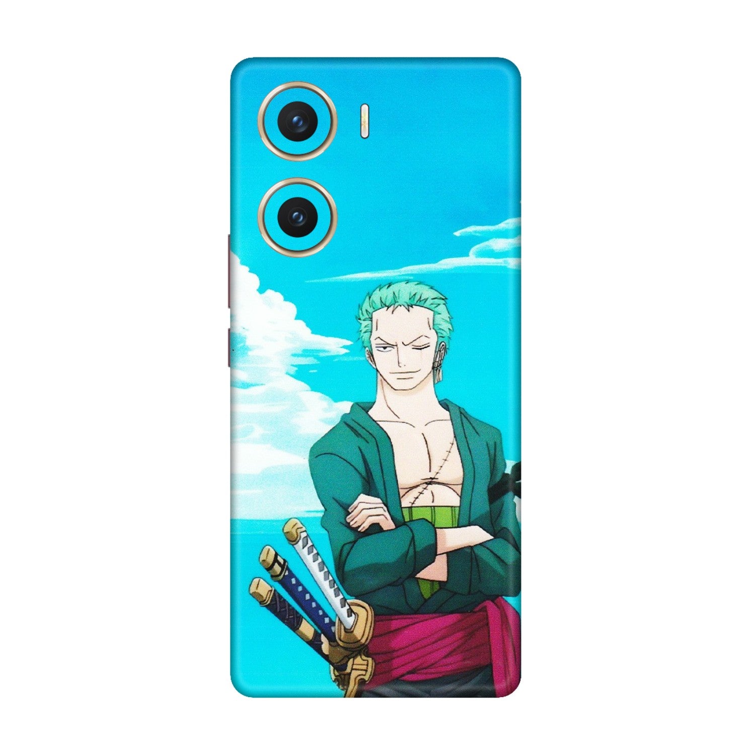 VIVO Z/V/X/T/U/S Series Phone Skins (All Models) - Cool Swordman Zoro Anime - Matte Finish (M-143) Vivo V29e (5G)