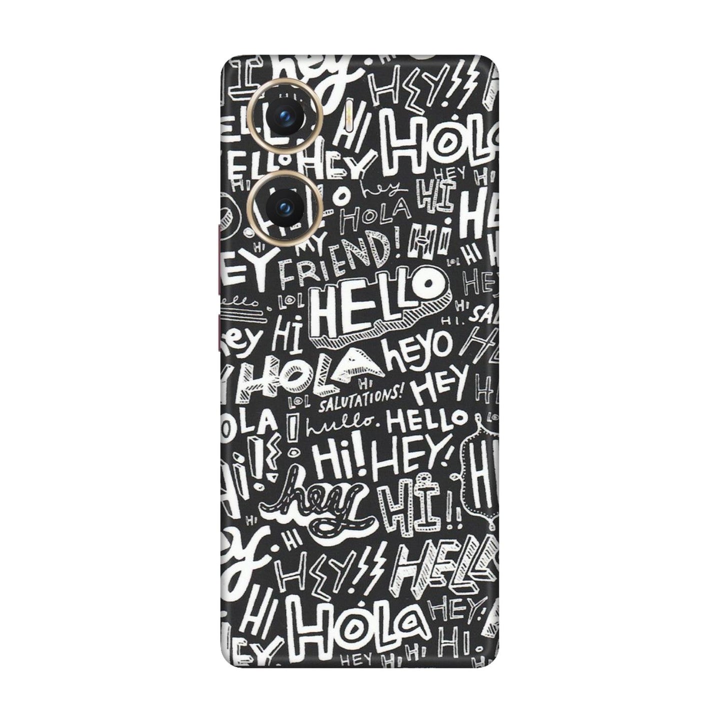 VIVO Z/V/X/T/U/S Series Phone Skins (All Models) - Hi Hello Doodles - Matte Finish (M-25) Vivo V29e (5G)