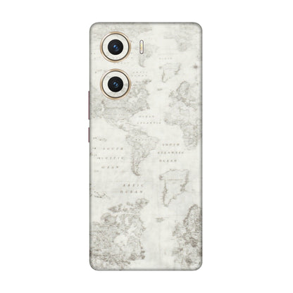 VIVO Z/V/X/T/U/S Series Phone Skins (All Models) - World Travel Map - Transparent Finish (T-04) Vivo V29e (5G)