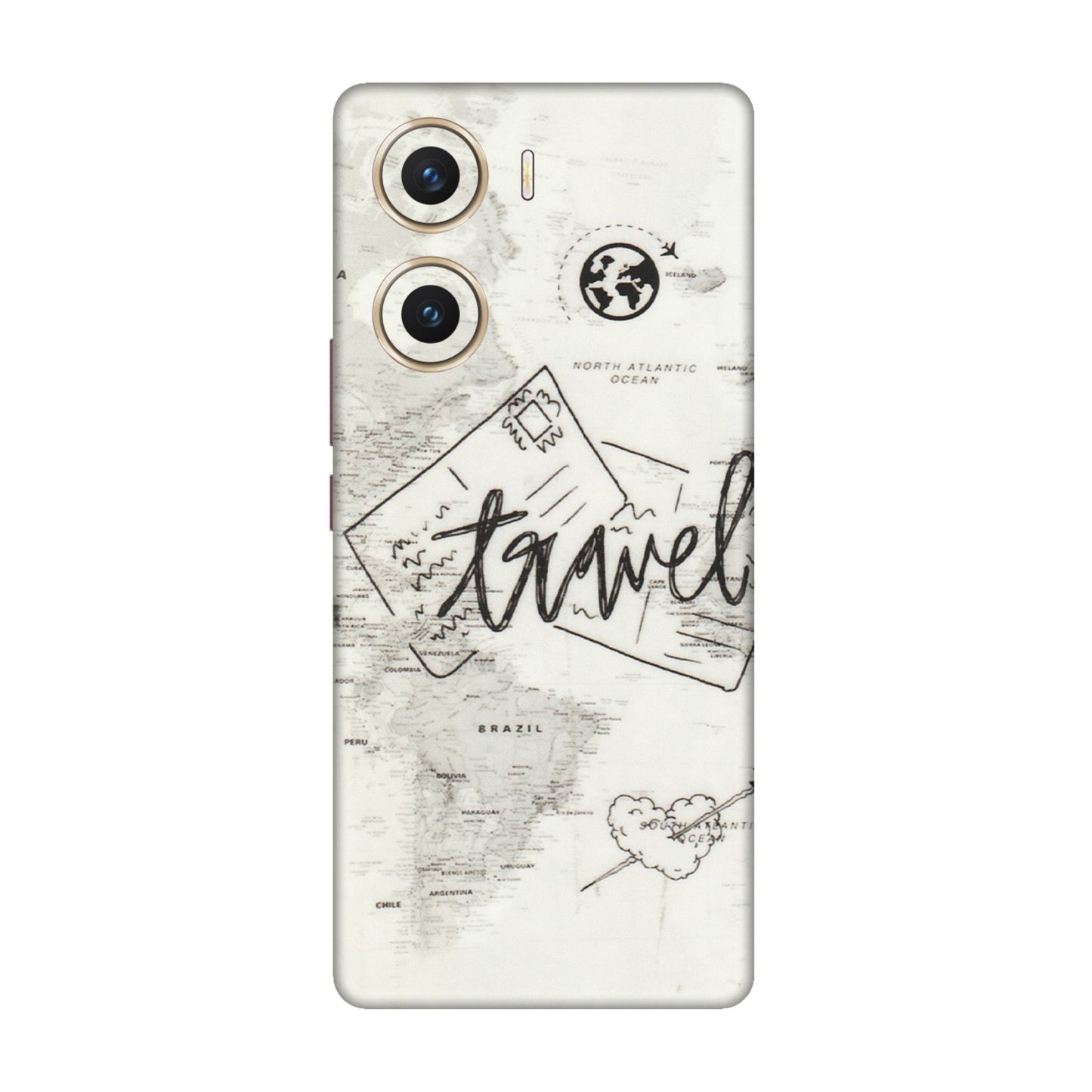 VIVO Z/V/X/T/U/S Series Phone Skins (All Models) - Travel Ticket - Transparent Finish (T-06) Vivo V29e (5G)