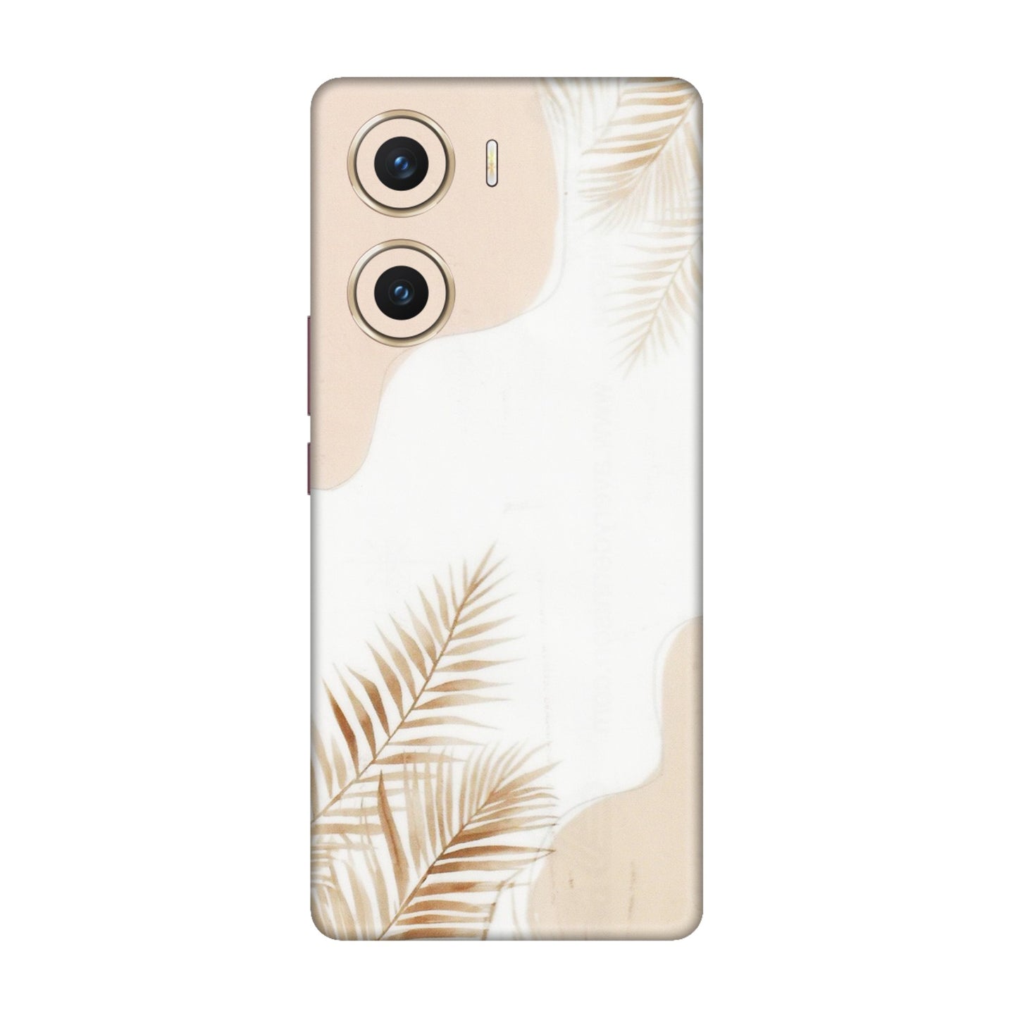 VIVO Z/V/X/T/U/S Series Phone Skins (All Models) - Gold Petals Abstract - Transparent Finish (T-08) Vivo V29e (5G)