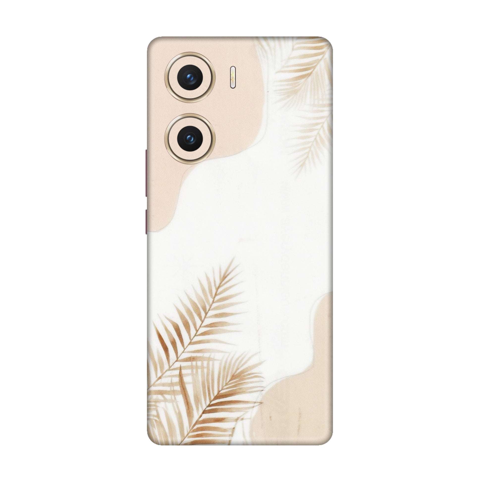 VIVO Z/V/X/T/U/S Series Phone Skins (All Models) - Gold Petals Abstract - Transparent Finish (T-08) Vivo V29e (5G)