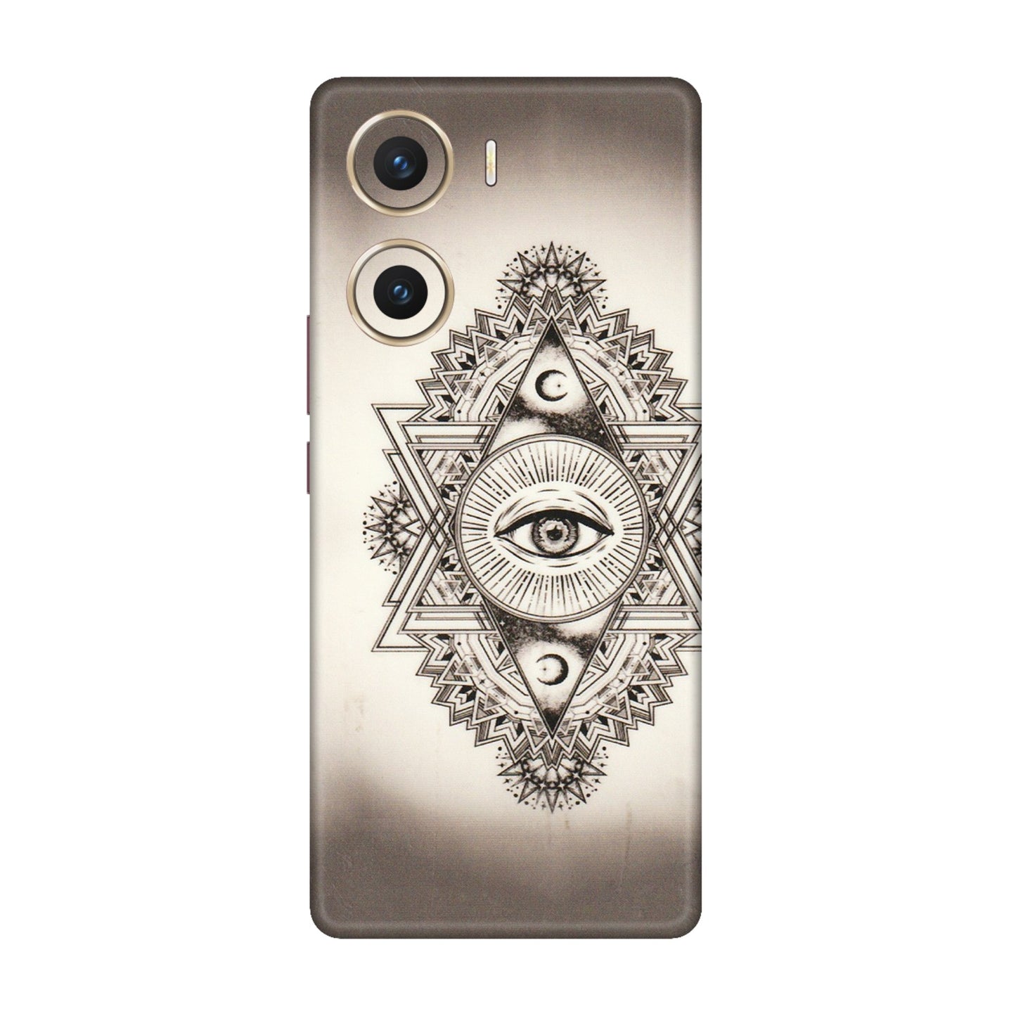 VIVO Z/V/X/T/U/S Series Phone Skins (All Models) - Illuminati Great Eye - Transparent Finish (T-14) Vivo V29e (5G)